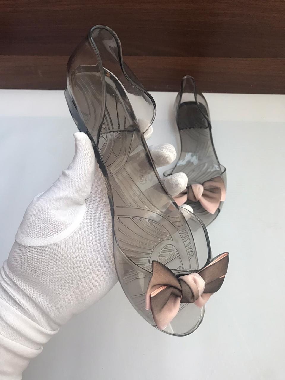 Bow Jelly Transparent Sandal Bow Jelly Transparent Sandal